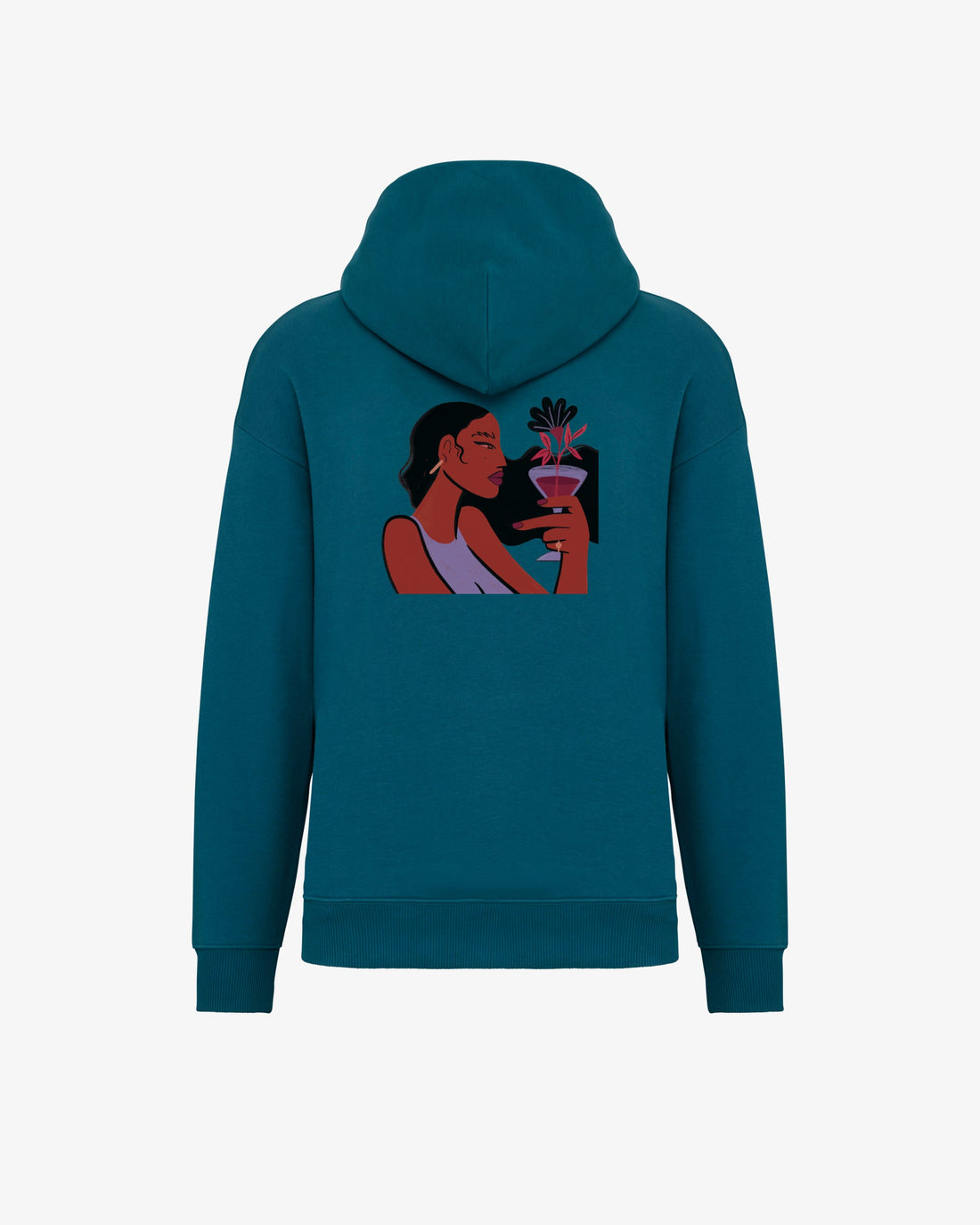 The woman and the drink - EcoHug Oversize Hoodie