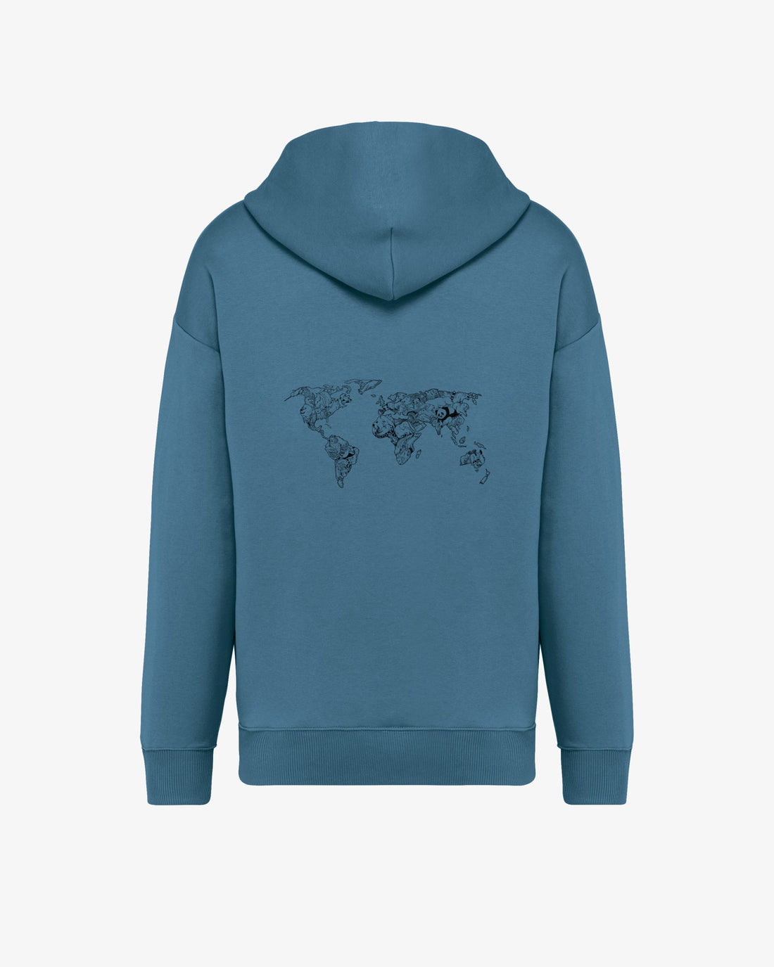 The Wild Atlas – World Map - EcoHug Oversize Hoodie